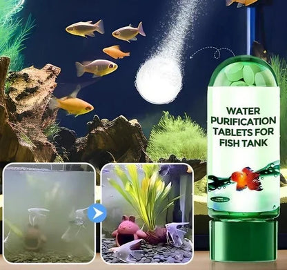 Aquarium Water Purification Tablets – Safe for All Fish - 1 to 2 Pills per 10L | Buy 1 Get 1 Free